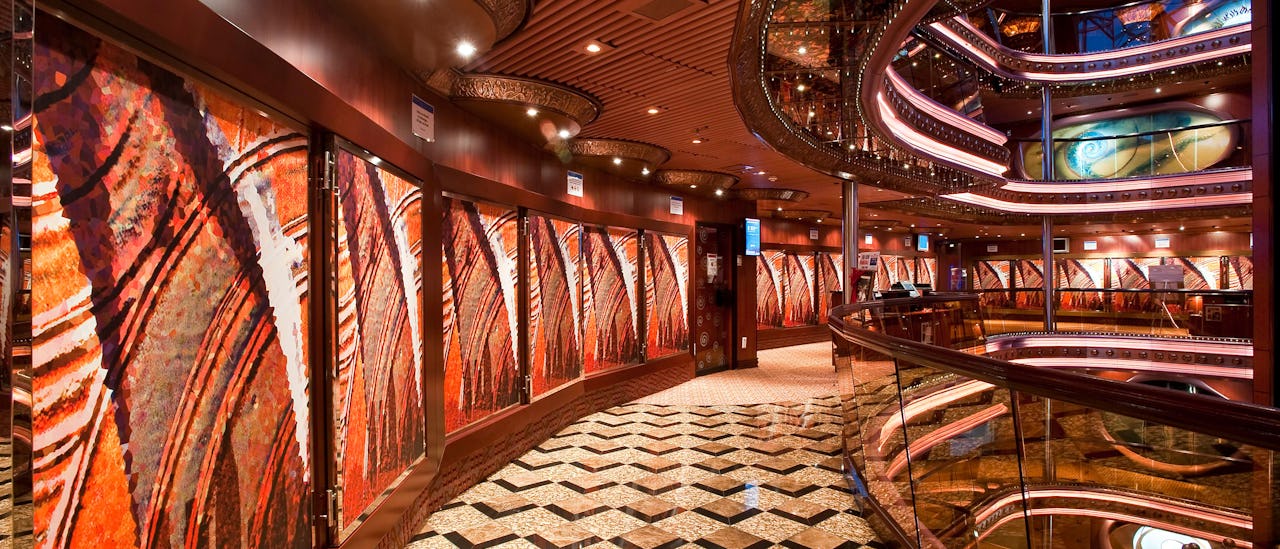 The atrium – the heart of the ship