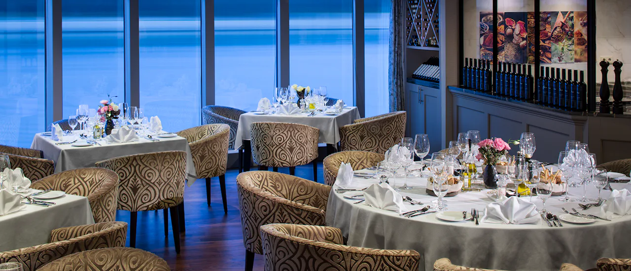 The chef's specialty restaurant with a delicious tasting menu