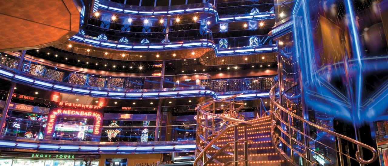 The atrium – the heart of the ship