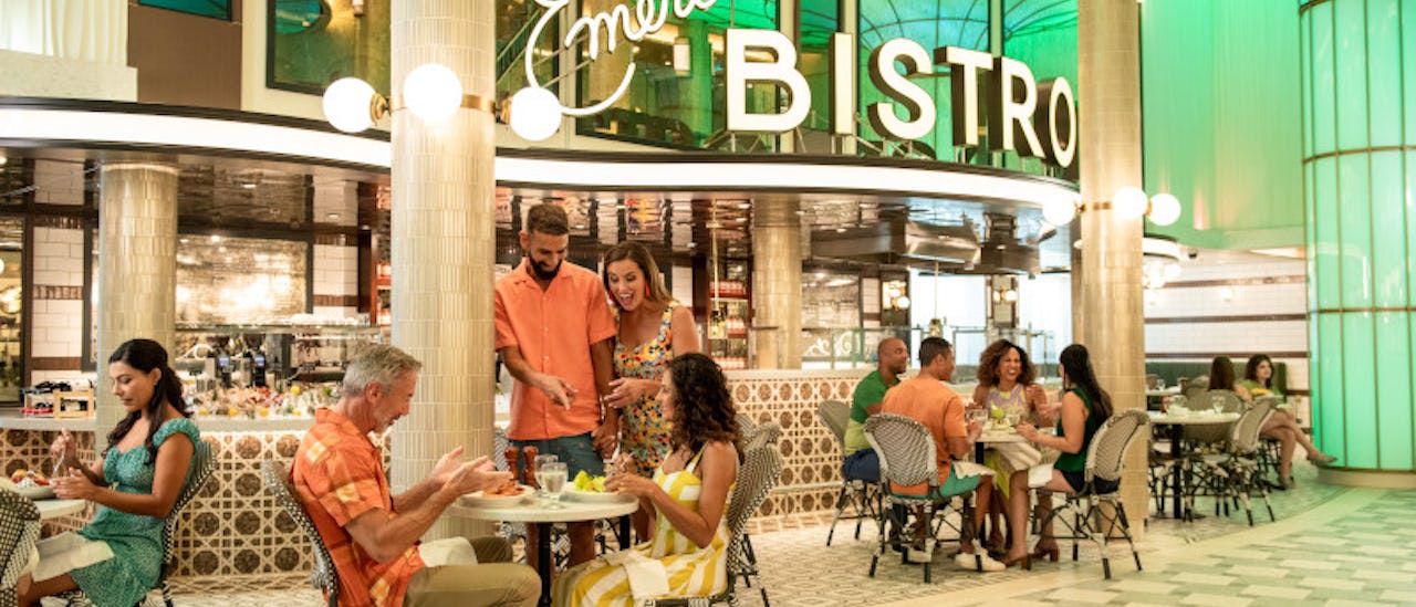 Fried oysters, duck & sausage gumbo, po-boy sandwiches, fresh ceviche and more at Emeril's Bistro