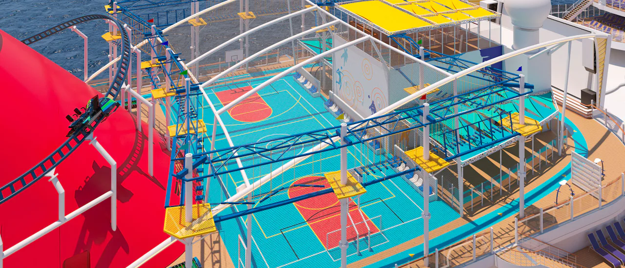 Sports and activity decks on board
