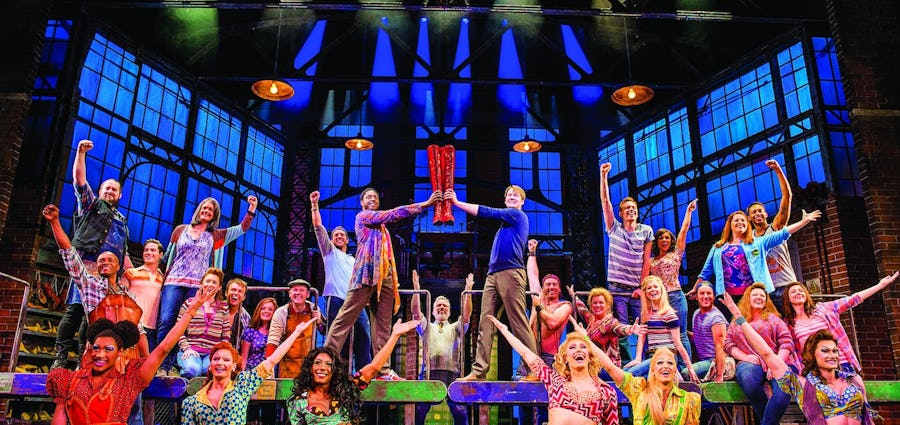 performance on a cruise. Group of performers posing