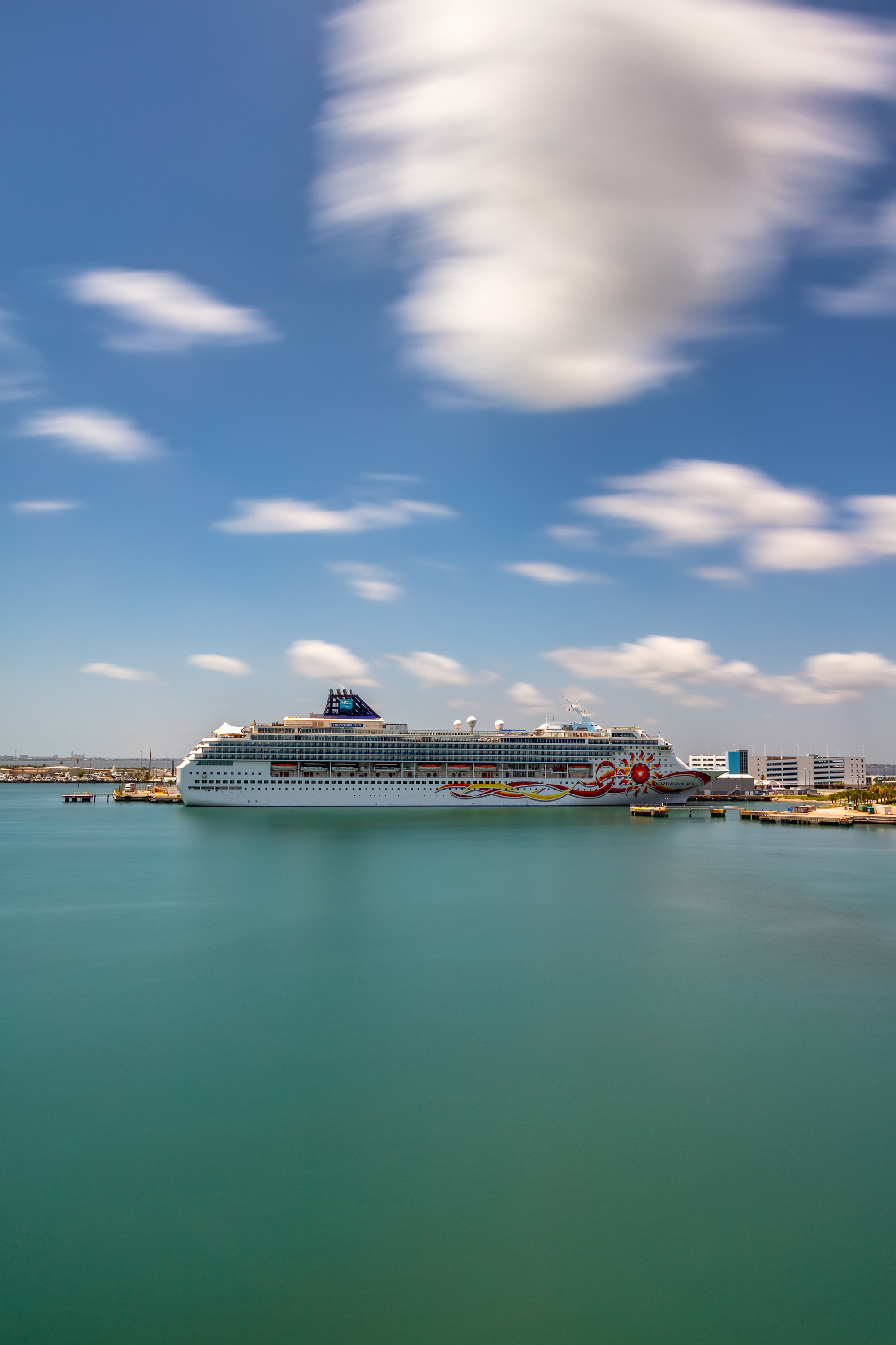 Norwegian Sun docked in Port Canaveral
